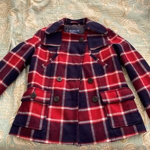 Cute Plaid Peacoat American Eagle